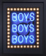 Boys Boys Boys (Blue) - Deluxe - Black Framed