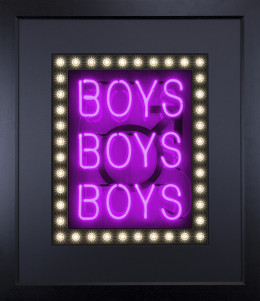 Boys Boys Boys (Purple) - Black Framed