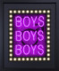 Boys Boys Boys (Purple) - Deluxe - Black Framed