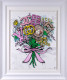 Brand Bouquet - White Framed