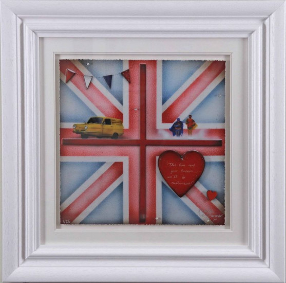 Britannia - Batman And Robin - White Framed