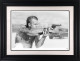 Bullitt From A Gun (Black & White) - Black Framed