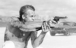 Bullitt From A Gun (Black & White) - Mounted