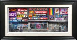 Bye-Gone Shopping Centre - Artist Proof Black Framed