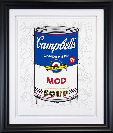 Campbell's MOD Soup - Artist Proof Black Framed 