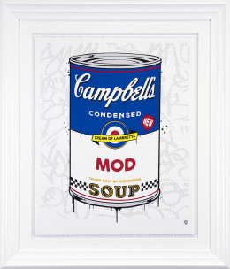 Campbell's MOD Soup - Artist Proof - White Float Framed 