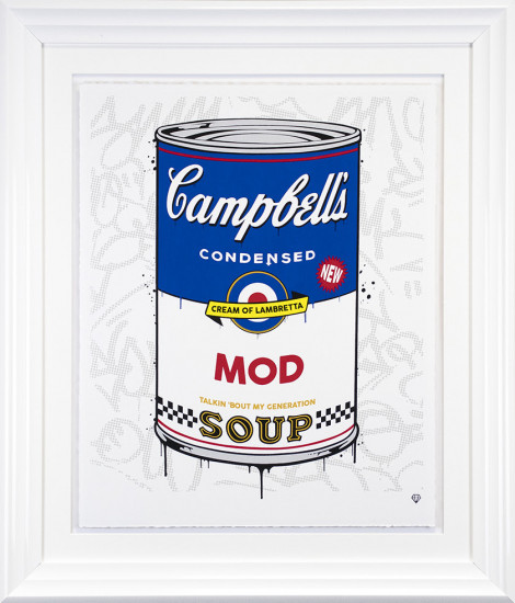 Campbell's MOD Soup - Artist Proof White Framed 