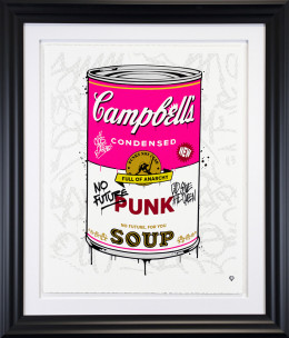 Campbell's Punk Soup - Artist Proof - Black Float Framed 