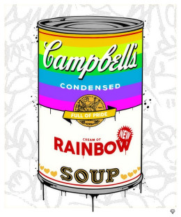 Campbell's Rainbow Soup - Mounted
