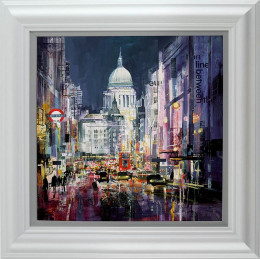 Cathedral Glow - White Framed