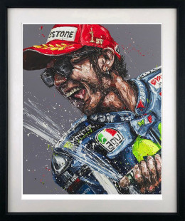 Champagne Rossi - Artist Proof Black Framed