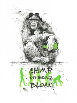 Chimp Off The Old Block - Mounted
