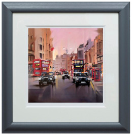 City Streets - Paper - Grey-Black Framed