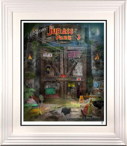 Clever Girl - Jurassic Park - White Framed