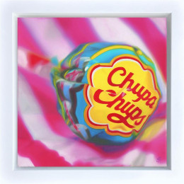 Cola Chupa Chups - Canvas - White Framed