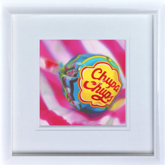 Cola Chupa Chups - Paper - White Framed