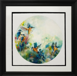 Concentration (Kingfishers) (Large) - Framed