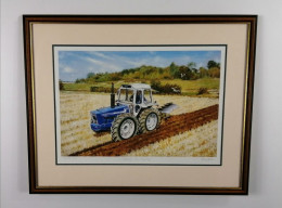 County 1174 Ploughing - Brown Framed