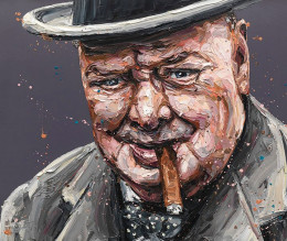 Courage Is A Decision (Churchill) - Artist Proof - Mounted