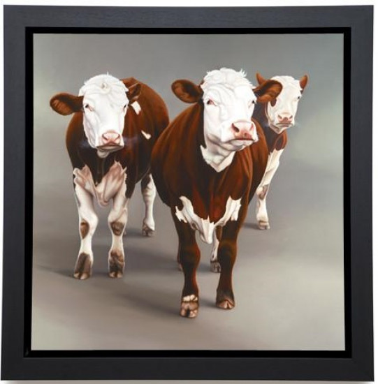 Cow Girls - Canvas - Black Framed