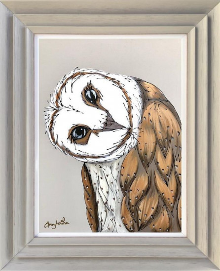 Curiosity - Original - Light Grey Framed Curiosity - Original - Light Grey Framed