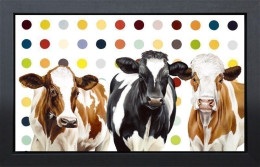 Damiens Herd - Black Framed - Framed Box Canvas