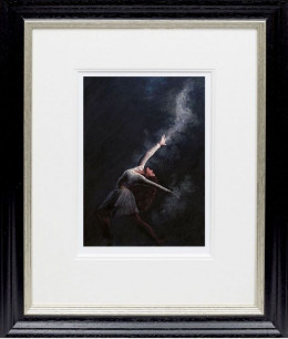 Dance Burst I - Black Framed - Mounted