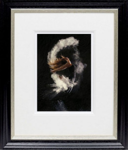 Dance Burst II - Black Framed - Mounted