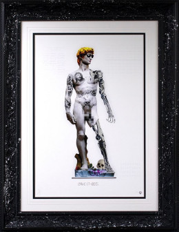 Dave T-800 - Black Embellished Framed