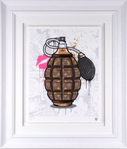 Designer Grenades - Louis Vuitton Perfume - White Framed