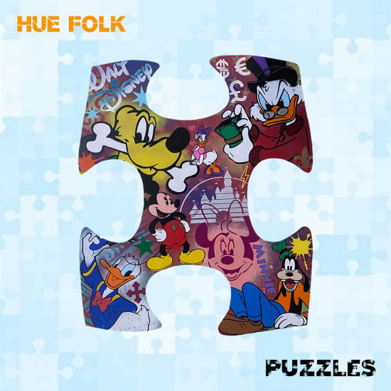 Disney Makeup (Puzzle Piece) - Original - Wall Sculpture - With Wall Fittings Disney Makeup (Puzzle Piece) - Original - Wall Sculpture - With Wall Fittings
