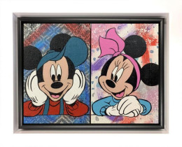 Disney Sweethearts - Original - White Framed