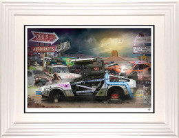 Doc's Auto Parts - White Framed