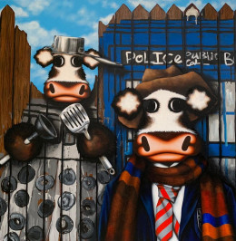 Doctor Moo - Original - Box Canvas