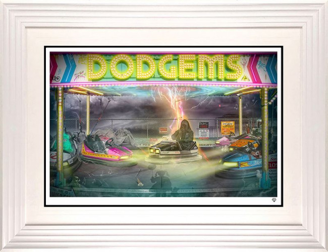 Dodgems - White Framed