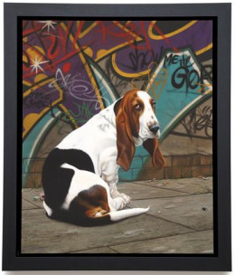 Dog End Street - Framed Box Canvas