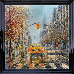 Downtown Manhattan - Limited Edition - Black Framed