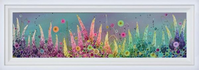 Dreaming Of Rainbows - Original - White Framed