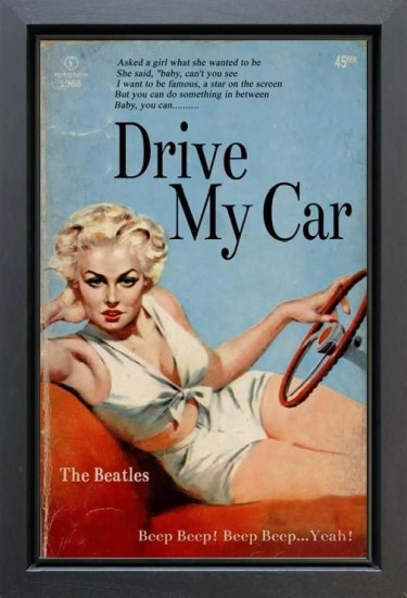 Drive My Car - Original - Black Framed Drive My Car - Original - Black Framed
