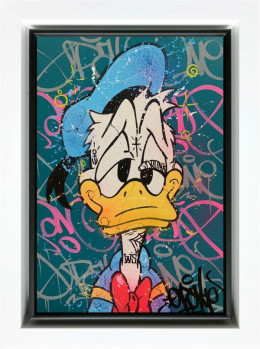 Drunk Duck - Original - Framed