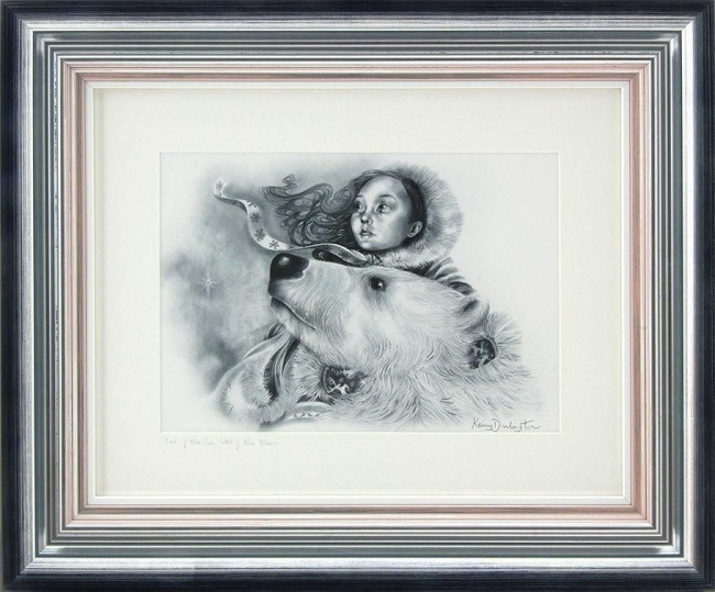 East Of The Sun, West Of The Moon - Sketch - Silver-Blue Framed