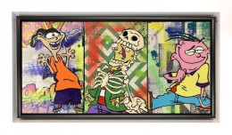 Ed, Edd And Eddy - Original - White Framed