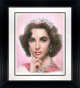 Elizabeth Taylor (Colour) - Black Framed