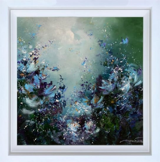 Enchanted Forest - Original - White Framed Enchanted Forest - Original - White Framed