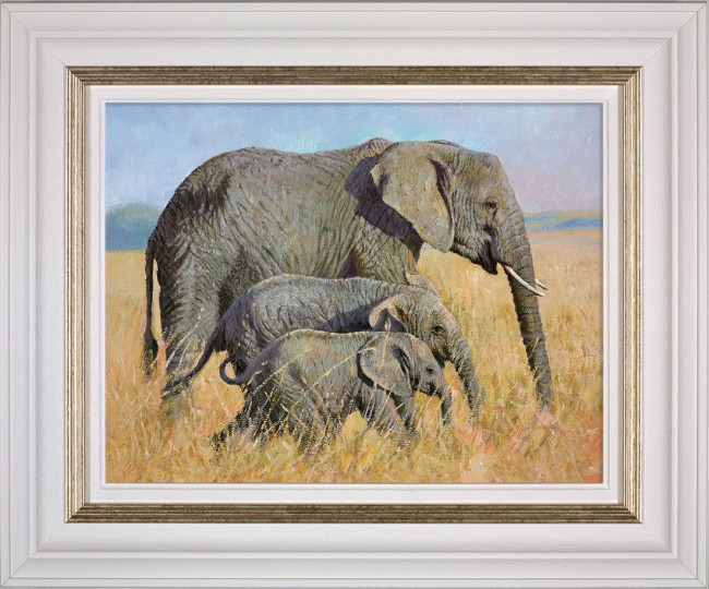 Family Outing - White Framed