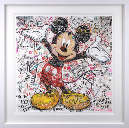First Love - Mickey - White Framed