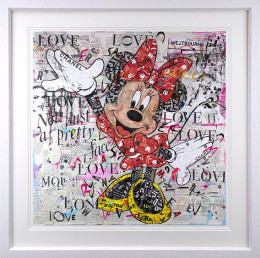 First Love - Minnie - White Framed