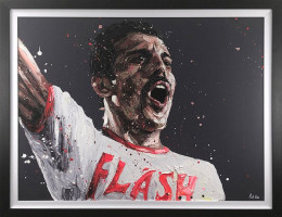 Flash - Canvas - Artist Proof Black Framed - Framed Box Canvas