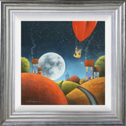 Fly Me To The Moon - Silver Framed
