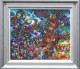 Folk Of The Fae Tree - Silver-Blue Framed